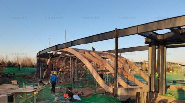 千樹(shù)承建河北園博園木結(jié)構(gòu)建筑在建中，敬請(qǐng)期待成品！